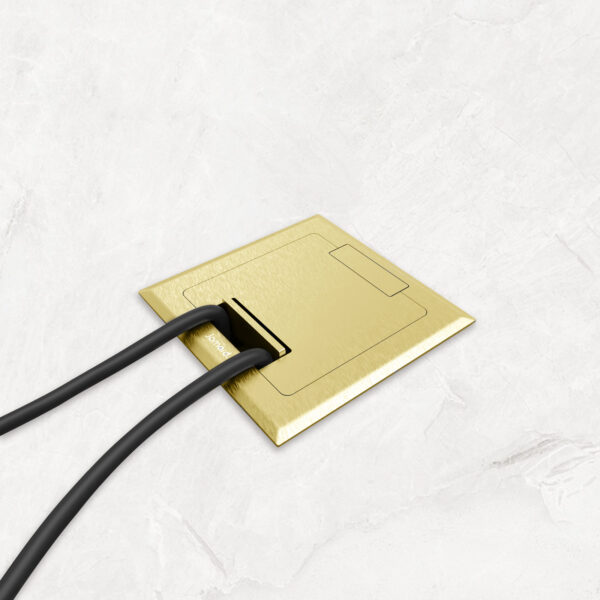 翻盖式地面多媒体信息接口盒 斜插系列